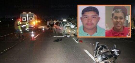 Dois jovens morrem ao ser atingidos por carro na BR-163; motorista fugiu